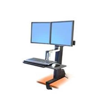 Spark Black Dual Sit-Stand Workstation SP131575